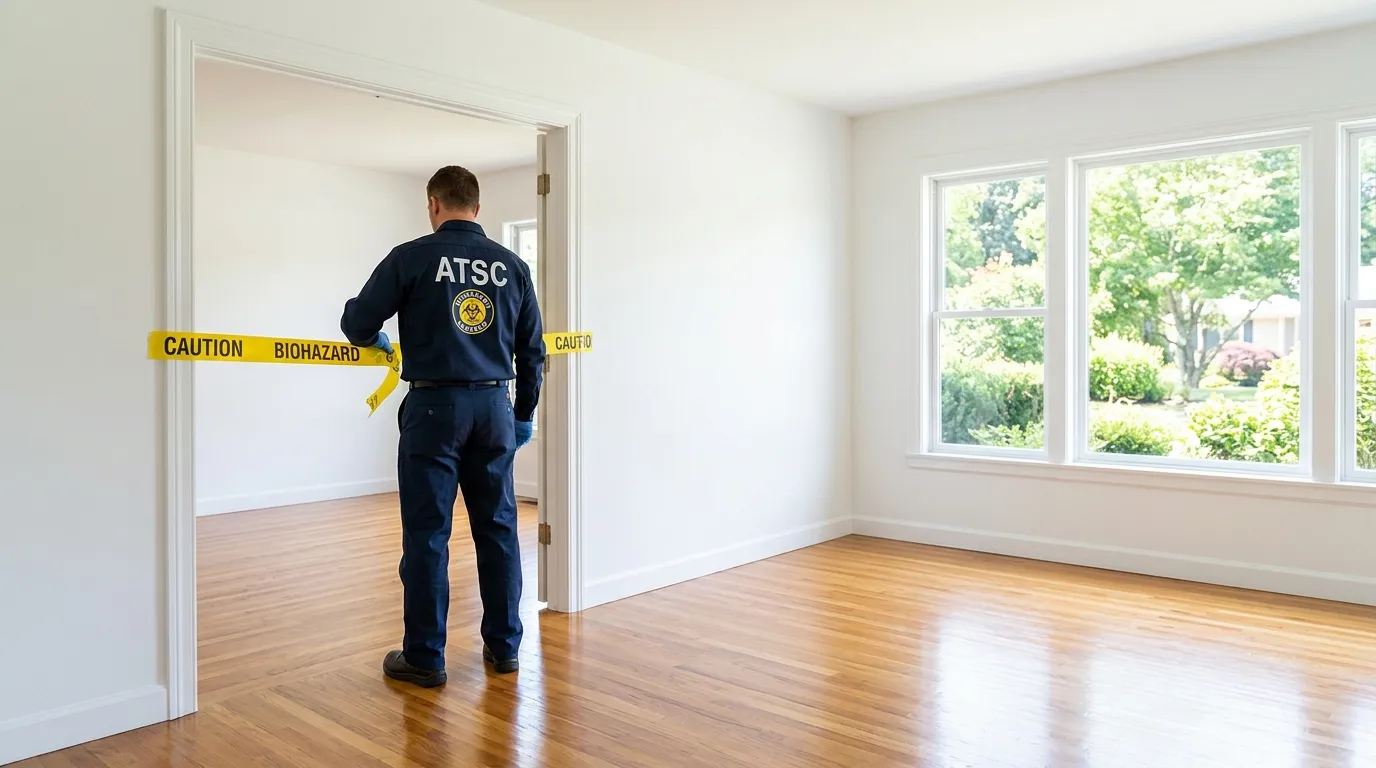 Certified biohazard cleanup crew performing Crime Scene Cleanup in Elverta